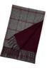 Vita Natur Reversible 185cm X Check Pattern Cashmere-Wool Scarf, 95% Wool, 5% Cashmere, Men's, 30cm, (Gray)