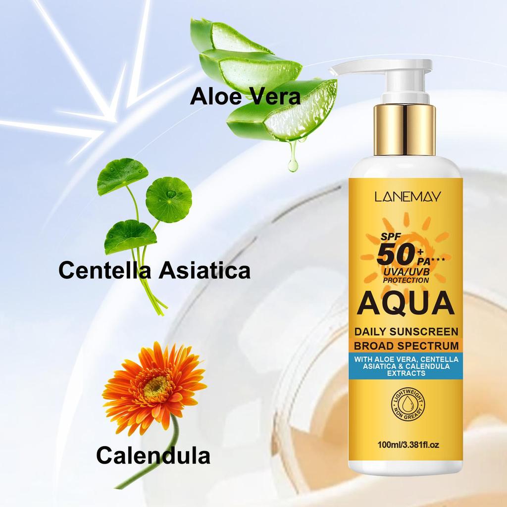 Daily Sunscreen-Locks In Moisture-Prevents Skin Damage-Water Resistant For 80 Minutes-100ml