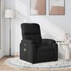 Vidaxl Foldable Massage Armchair, Black, Upholstered with Microfiber