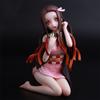 Animefigur Demon Slayer Kamado Nezuko Actionfigur Knäböjande Version Nezuko Kamado PVC-figur Leksak Brinquedos