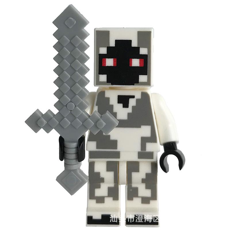 Ninja Warrior Superhero Doll With Weapon Single Building Block Assembly Toy