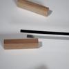 Wooden Oak Wall Clock Simple 75cm
