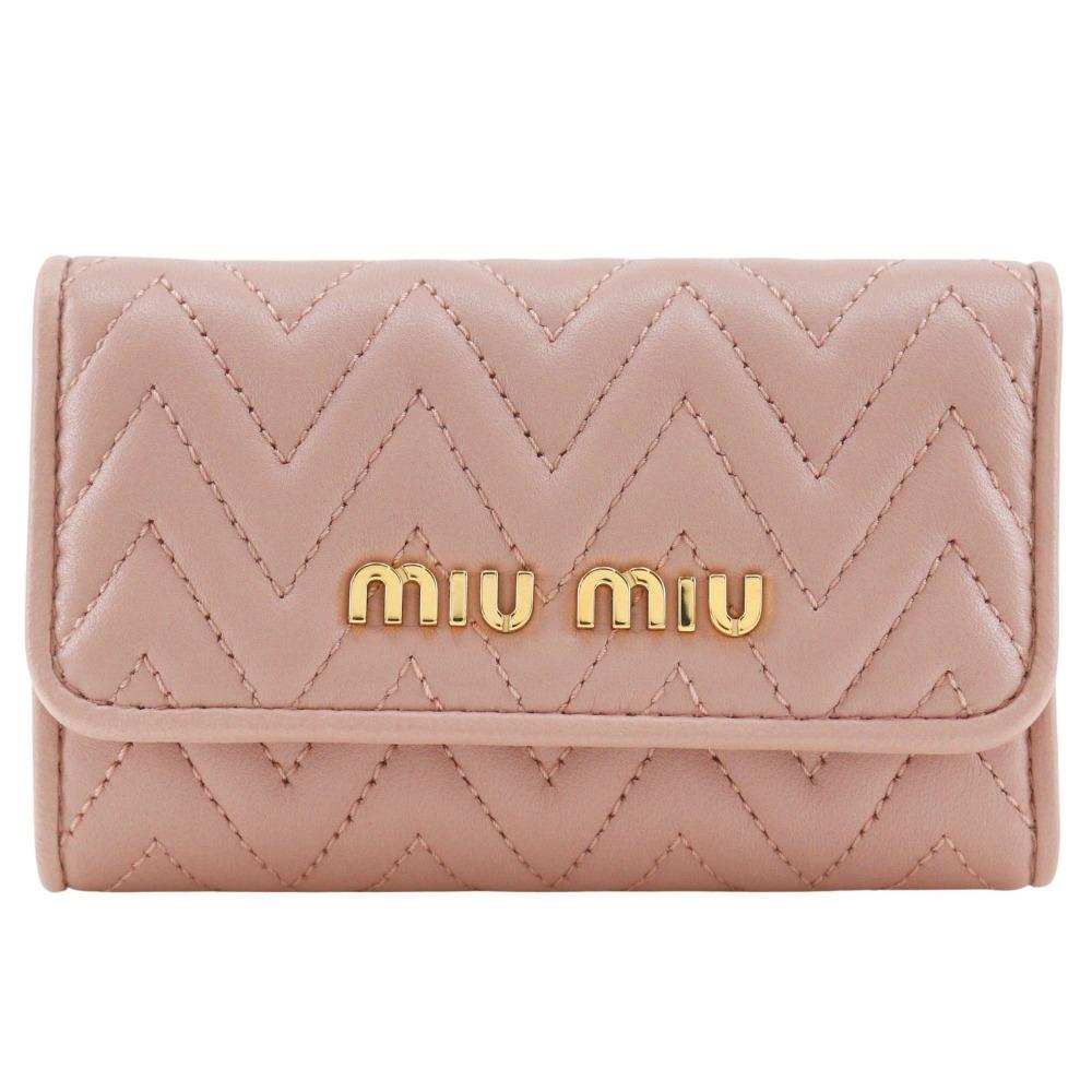 

MIUMIU Materasse Key Holder 5PG222 pink leather Women Used