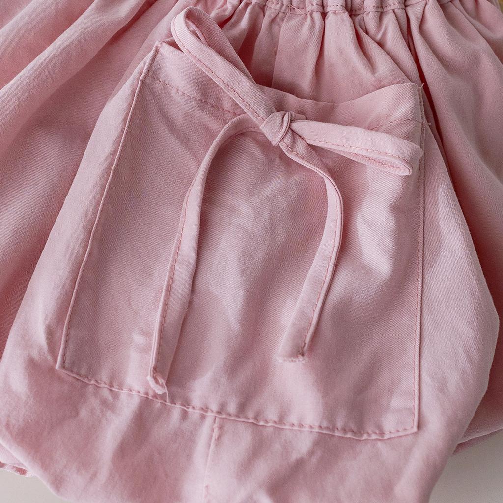 Pocket Bow Flower Bud Pants for Girls Wearing Pants and Shorts Trendy Trend