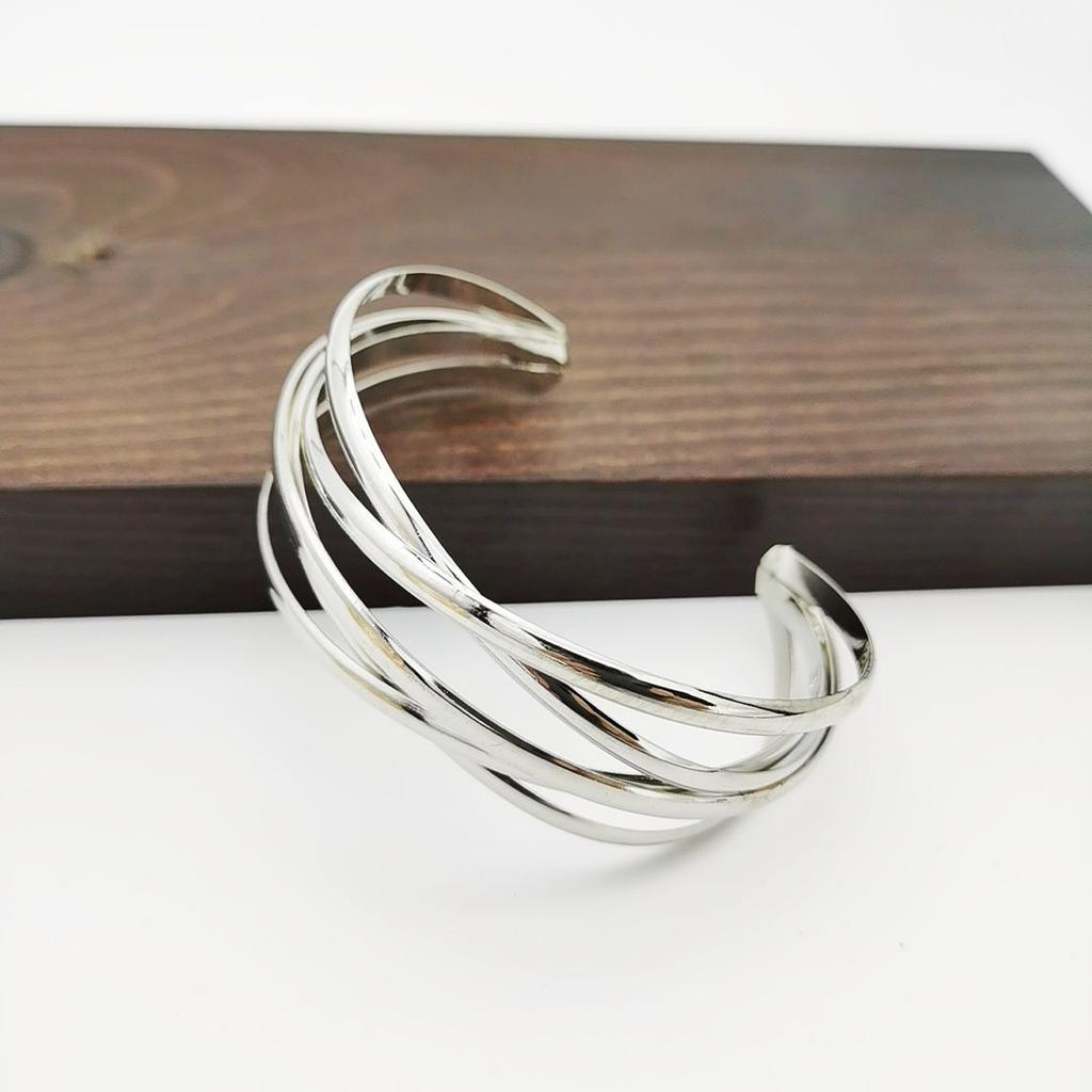Fashion C-Shaped Bracelet, High-End Multi-Layer Open Bracelet, Cold And Trendy Personality Arm Ring