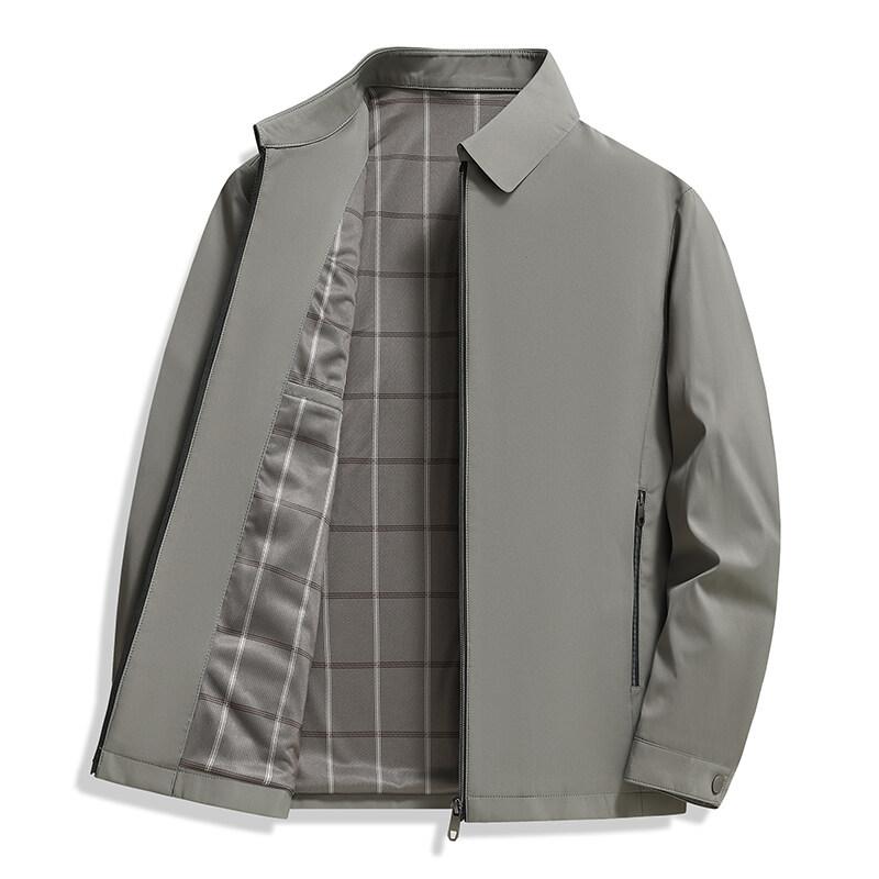New Spring and Autumn Thin Business Jacket Men's Stand-up Collar Versatile Jacket Men's Casual Men's Jacket