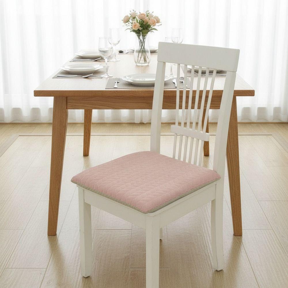 Square Seat Cushion with Strap Chair Mat Practical Japanese Cotton Chair Cushion  Four Season