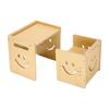 Afbouwtabel en Stoelenset Montessori Peuter Bureau met Krijtbord Hout