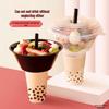 Bellflower Disposable Milk Tea & Hot Pot Cups, 100 Pcs - Versatile for Maocai, Mala Tang, or Fruit Trays