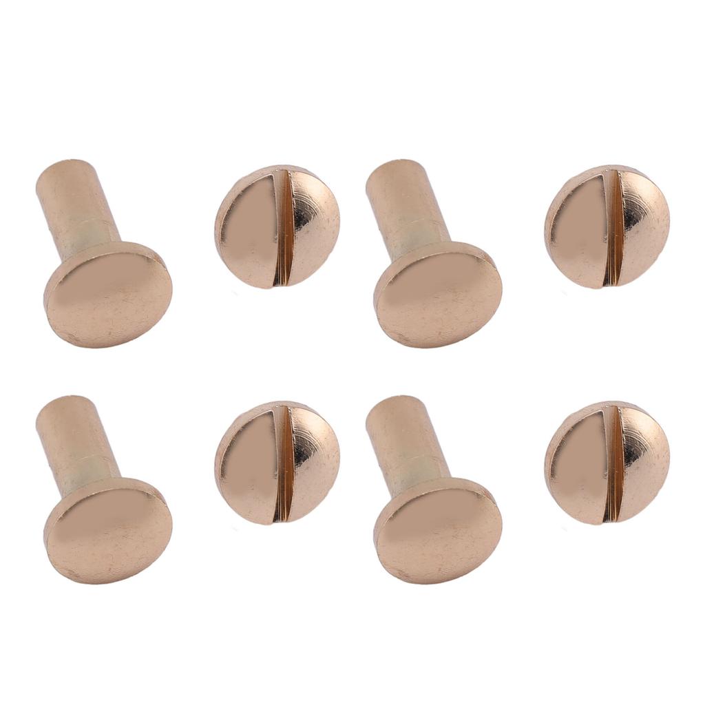 20 Zestaw 8 X 10mm Nity Introligatorskie Zestaw Mieszany Stop Cynku Rowkowane Wysokiej Wytrzymałości Śruby 8 X 5mm dla