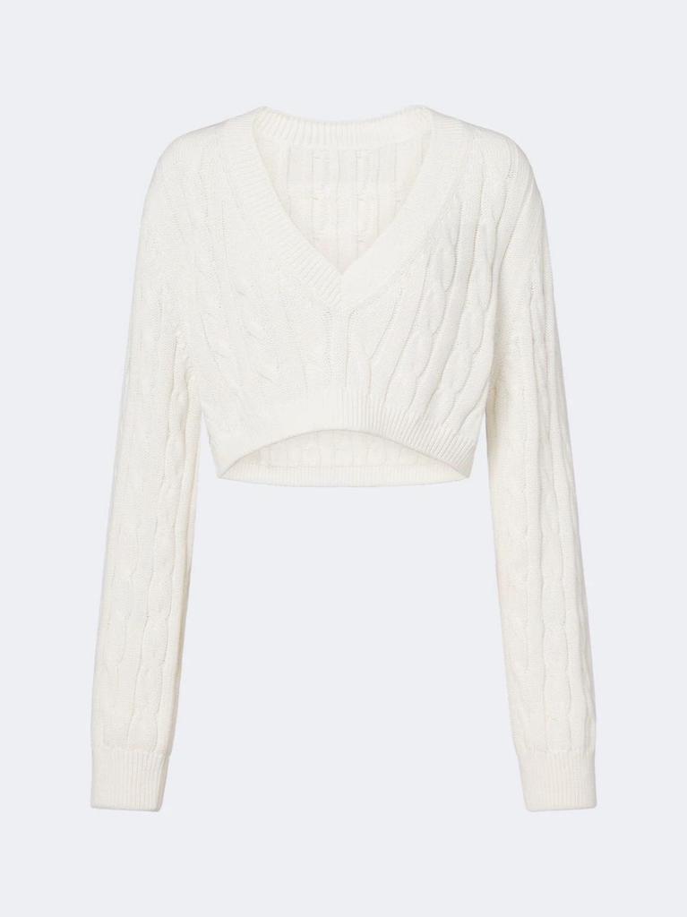 Yuehe Cross 2026 Autumn Hot Selling Boutique Spicy Girl Slimming Long Sleeve Knit Sweater