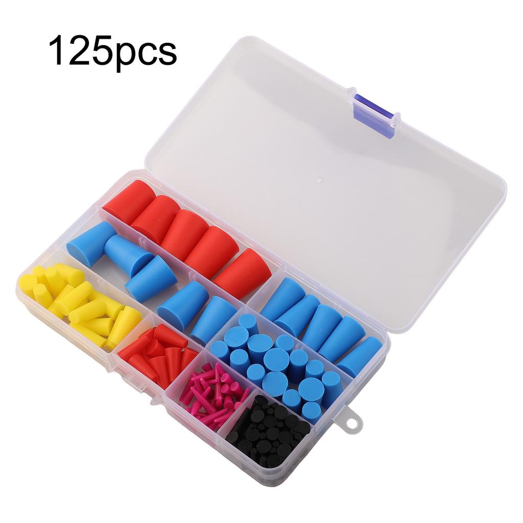Silicone Tapered Plugging Set 125PCS Suitable for Mechanical Use Cases