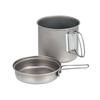 Snow Peak Titanium Cooker, Lightweight, Deep Type, Trek 1400ml, with Storage Case, for Mountaineerin
