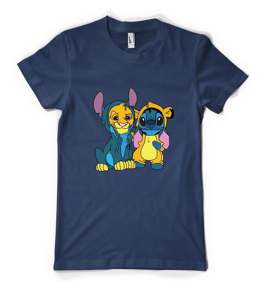 

Lion King Stitch Cute Simba Mashup Personalised Unisex Kids T Shirt 4XL