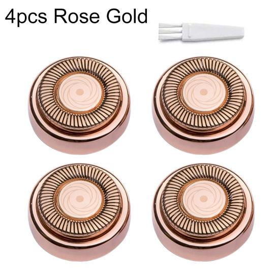 

1/4 шт. женская губная помада электрическая бритва для удаления волос на лице сменная головка лезвия 4pcs розового золота