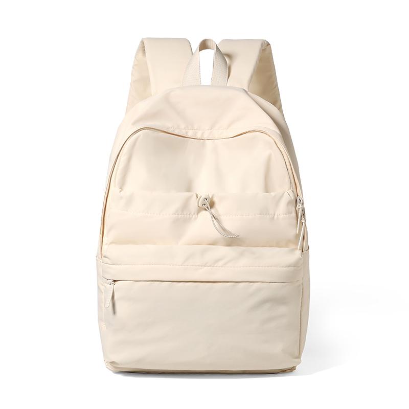 Women's Lightweight Nylon Backpack Casual Daily Waterproof Travel Backpack for Girls Ladies Simple Solid Color School Bag Outdoor Small Backpacks