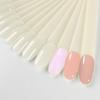 50pcs False Nail Tips Fake Nail Art Fan Shaped Palette Card Display Acrylic Practice Color Chart For Nail Polish With Ring Clear