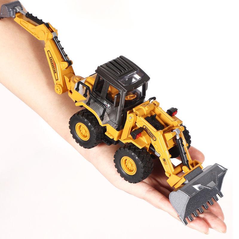 Diecasts Mini Tractor Excavator Crane Bulldozer Toy Boy Car Vehicle Toys Models Dump Truck Alloy+Plastic Education