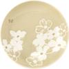 Hanae Mori Floral Print Set of 4 Curry Pasta and Deep 21cm Diameter x 4cm Dishwasher and Microwave Made in "Fleur" Plates, Plates, Plates, Approx.