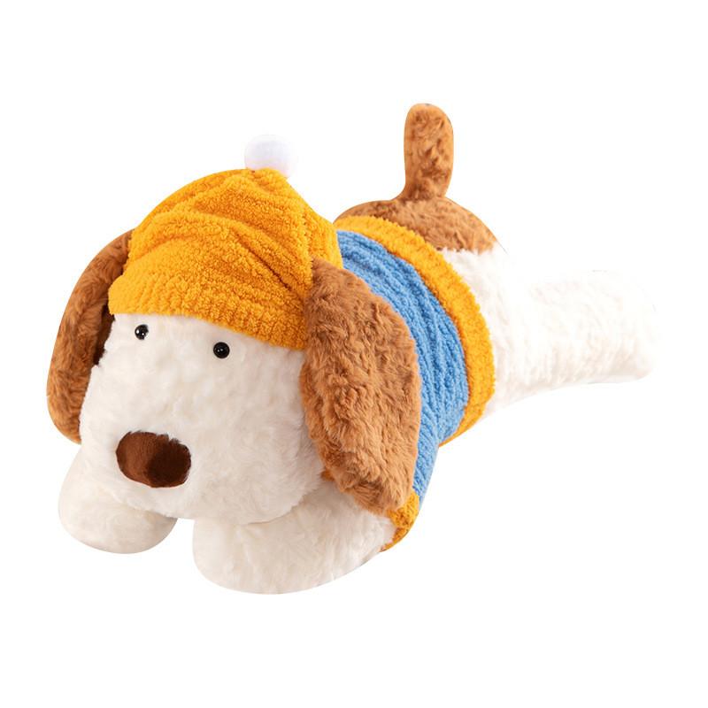 Lying Dressing Down Dog Plush Toys Stuffed Dolls Sleeping Companions Pillows