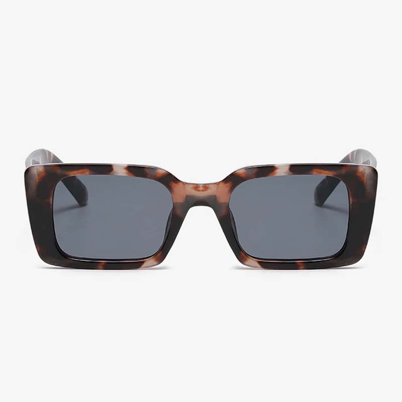 Vintage Square Sunglasses Woman Brand Designer Retro Leopard Sun Glasses Female Fashion Gradient Rectangle Shades