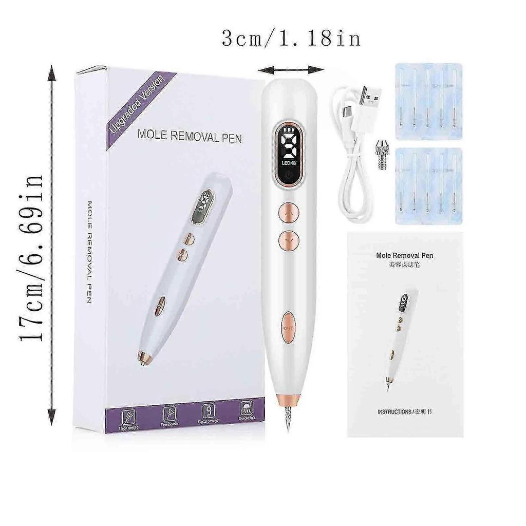 9-Speed USB Rechargeable Beauty Pen for Spot Removal & Skin Perfection - LED Nevus Removal Tool Js