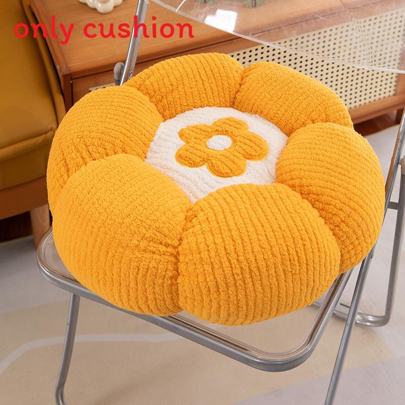 Flower Cushion Plush Pillow With Pp Cotton Fill For Home Lounge Decor