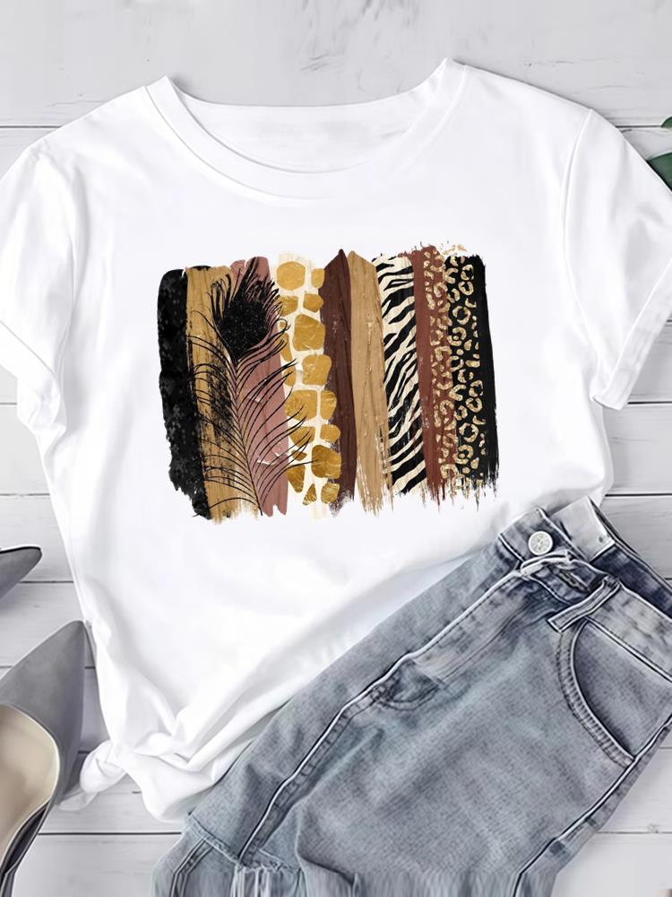 (Asiatische Größe) Liebe Druck Kleidung T-Shirt Damen Mode Tee Top Frau Druck Weiblich Kurzarm Grafik-T-Shirts