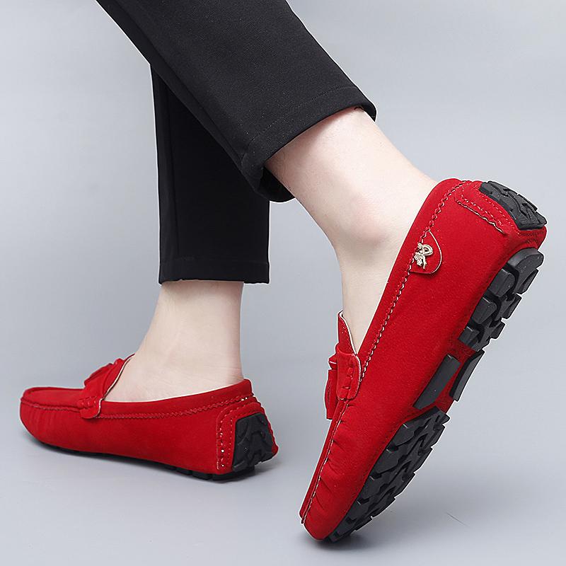 Women Comfort Flats Men’s Moccasins Loafer Driving Shoes Casual Slip On Unisex Plus Size Suede Shoes Red Black Green Blue Shoes