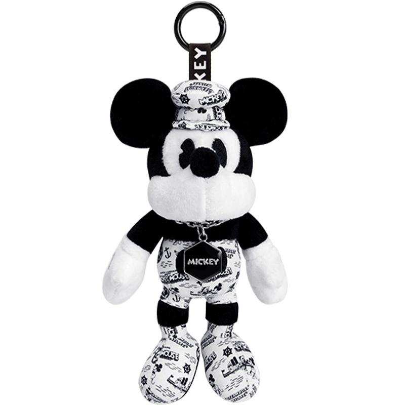 Classic Anime Genuine Micky Mouse Plush Dolls Keychains Small Pendant Bag Hangings Christmas Birthday Gifts