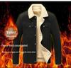 Men's Autumn/Winter Lamb Wool Lapel Jacket - Thick, Pure Cotton, Velvet, Washed Coat, Trendy Brand.