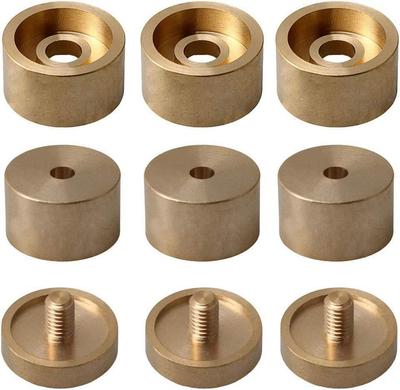 Kupfer-Trompetenteile: Beschwerte Ober-/Unterabdeckungen & Kolbenabdeckung für Instrumentenreparatur/Modifikation.