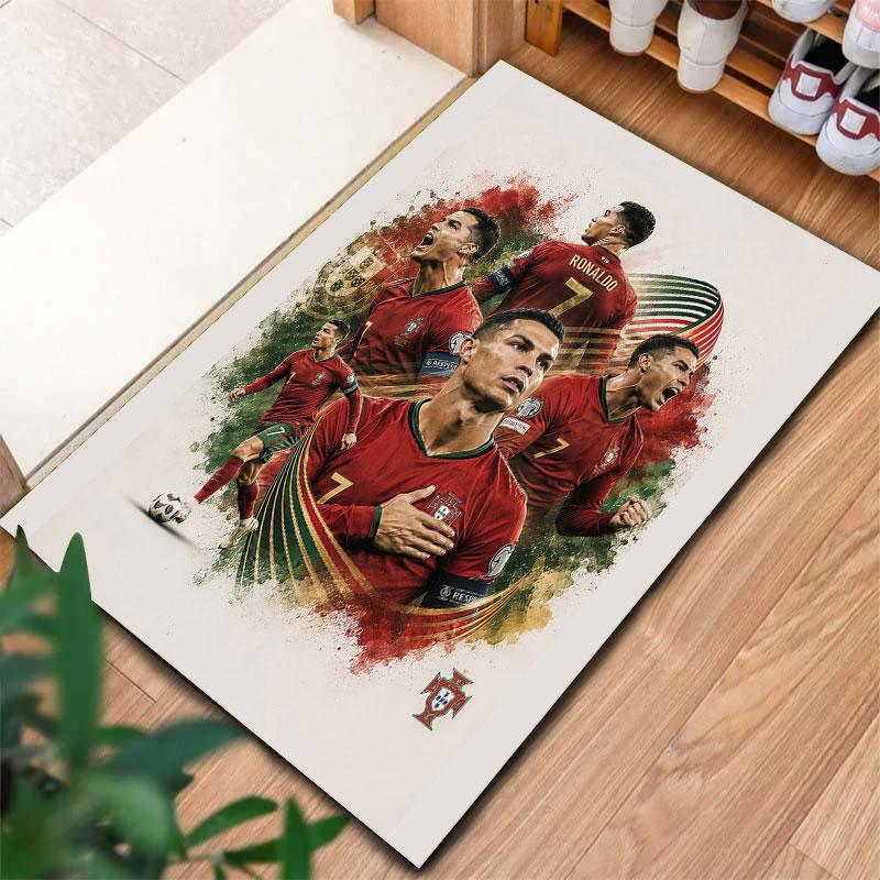 Cristiano Ronaldo Carpet Rug for Living Room Bedroom Home Sofa Decoration,Kids play Non-slip Floor Mat