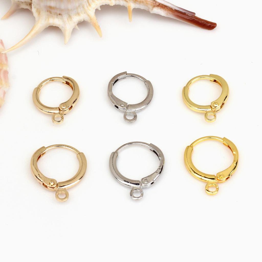 14K Gold Filled Round Hoop Components for DIY Jewelry