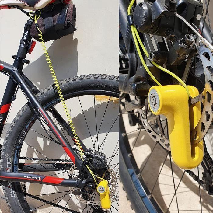 Cadenas - kraser - kr710y - antivol universel - jaune - métal - ø10 mm