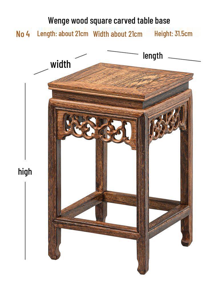Massivholz-Displaybasis für Flügelhandwerk, Vase, Bonsai, Buddha-Statue oder Teekanne