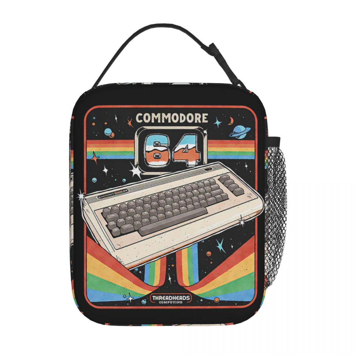Commodore 64 Advanced Home Computer Insulated Lunch Bag High Capacity Meal Container Cooler Bag Tote Lunch Box Office Girl Boy One Size