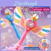 Childrens Angel Magic Bubble Wand With Onebutton Operation For Interactive Play And Parentchild Bonding