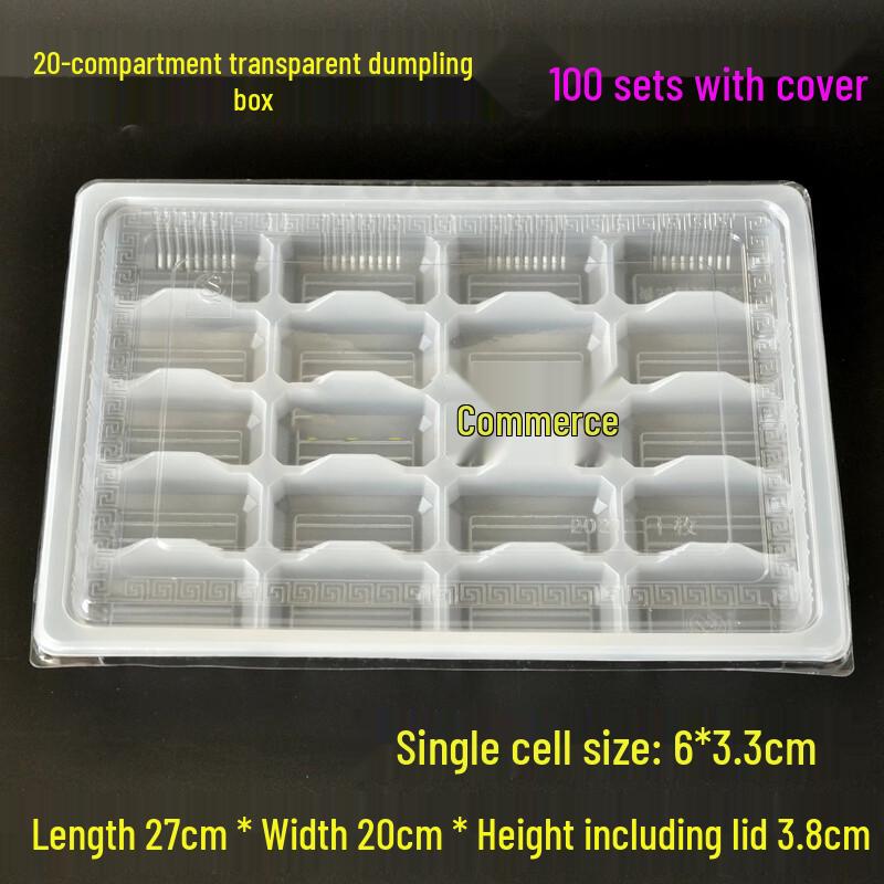 Miao Jiayi Disposable 20-Compartment Dumpling Freezer Containers