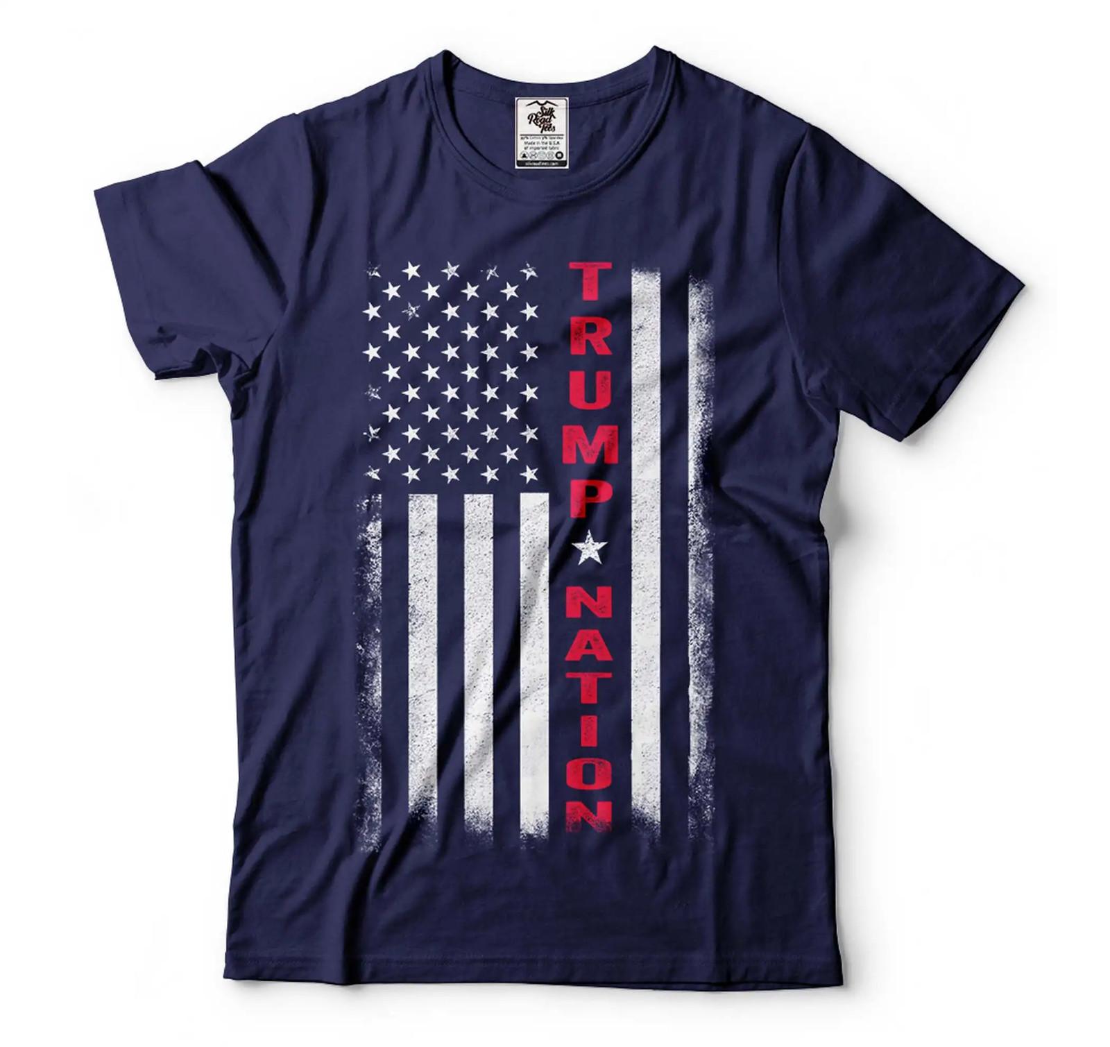Trump Nation Shirt USA Patriotic Flag Tee Trump 2024 T-Shirt Trump Patriotic Tee XL