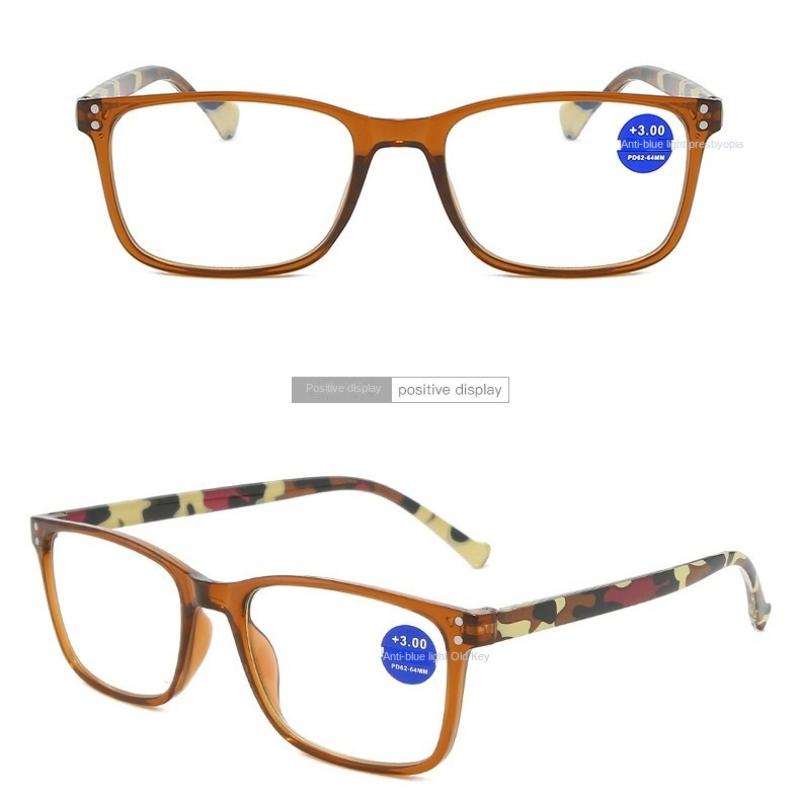 New Women Reading Glasses Ultra-light Anti-blue Light Flower Print Resin Eyewear +1.0~+4.0 Magnifying Presbyopic