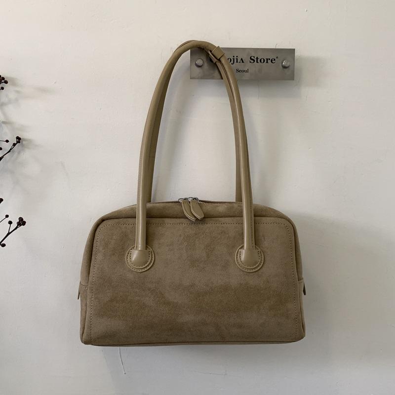 Retro Baguette Bag Autumn New Simple Pillow Bag Simple Underarm Bag Women's Fashion Shoulder Bag