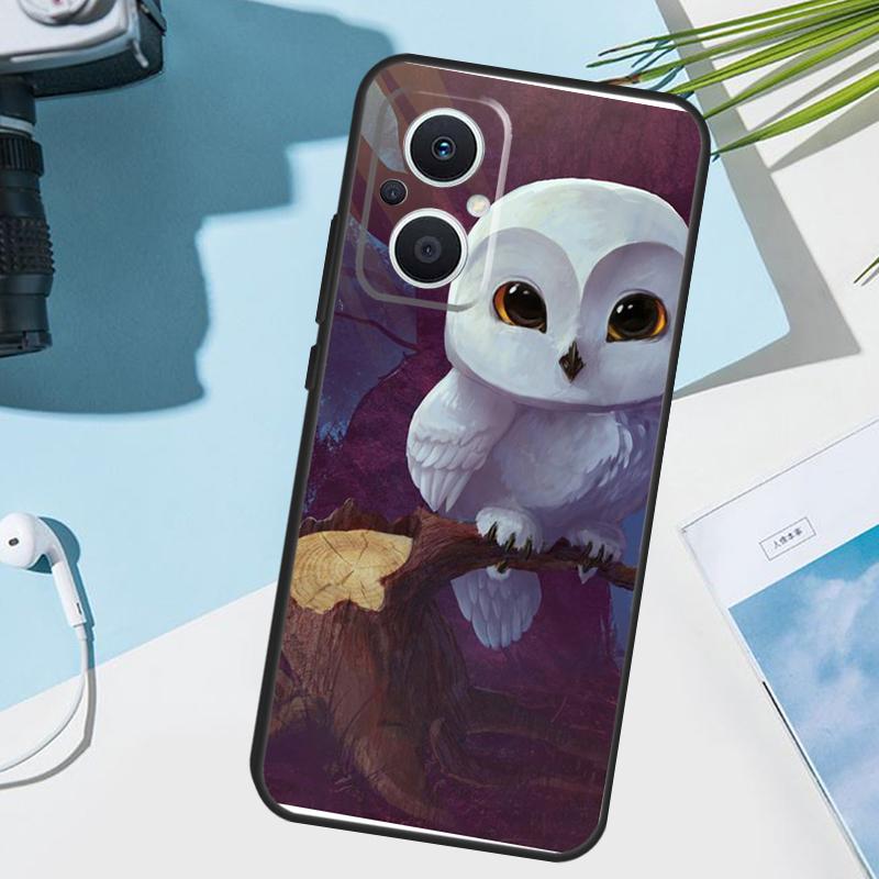 Cute Cartoon Owl Cover For OPPO Reno 14F 13F 12F 11F 8T 7 8 Lite 10 11 12 13 14 OPPO Find X9 X8 X5 X6 Pro Case