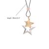 Fashion Trend Light Luxury Niche Sense Collarbone Chain Temperament Simple Cold Wind Five-pointed Star Hollow Necklace