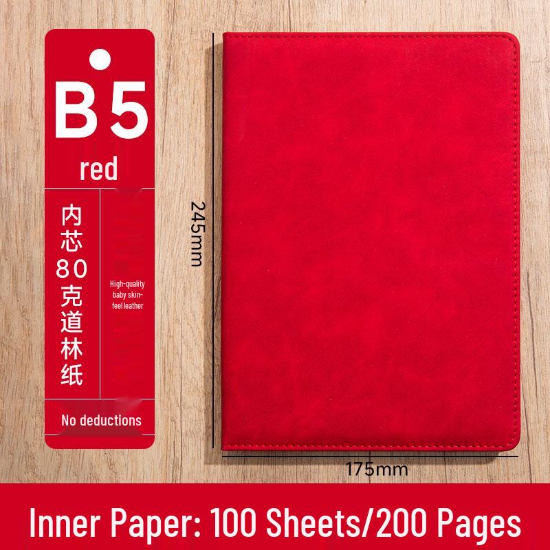 Personalized A5 Soft Leather Notebooks with Logo Printing: Custom Covers & Pages for Office Use