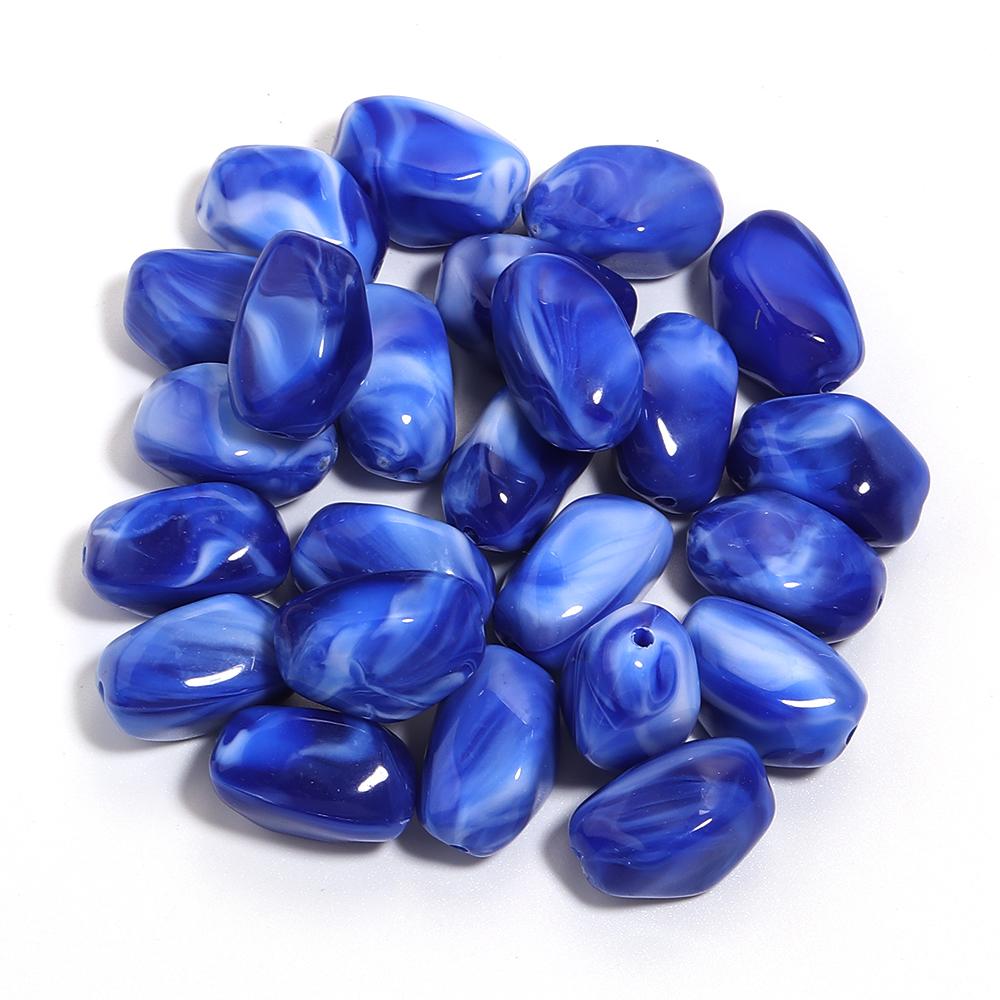 20pcs 21x12mm Irregular Acrylic Beads Double Color Cloud Loose Spacer Beads For Jewelry Making DIY Necklace Bracelet Accessories