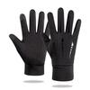 New Autumn and Winter Gloves for Men All Fingers Plus Velvet  Cold and Warm Outdoor Sports  Cycling  Driving Touch Screen Arrow Hand