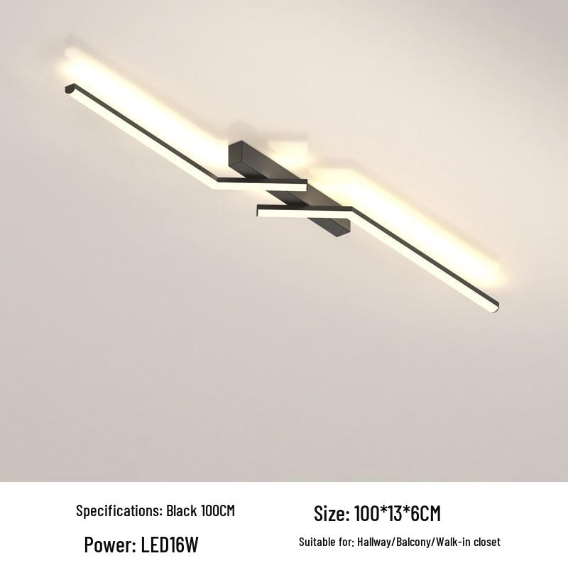 Nordisk Moderne Taklampe for Soverom, Korridor, Walk-in Garderobe, Balkong og Foajé