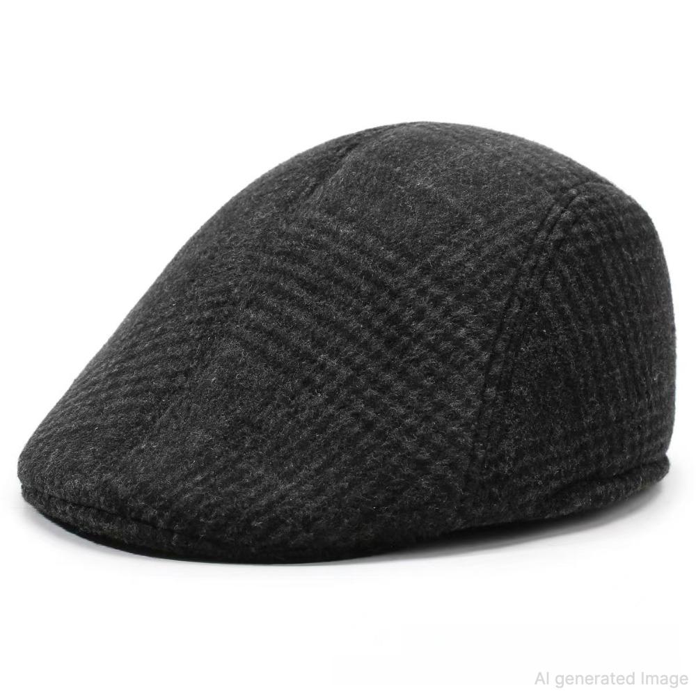 Winter Knit Trapper Hat Fleece Lined Thickened Earflap Beanie Windproof Warm Cold Weather Cap