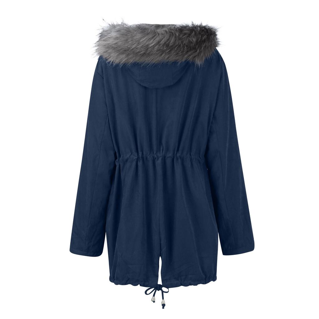Women's Casual Coat With Composite Plush And Thickened Loose Pocket Top Coat